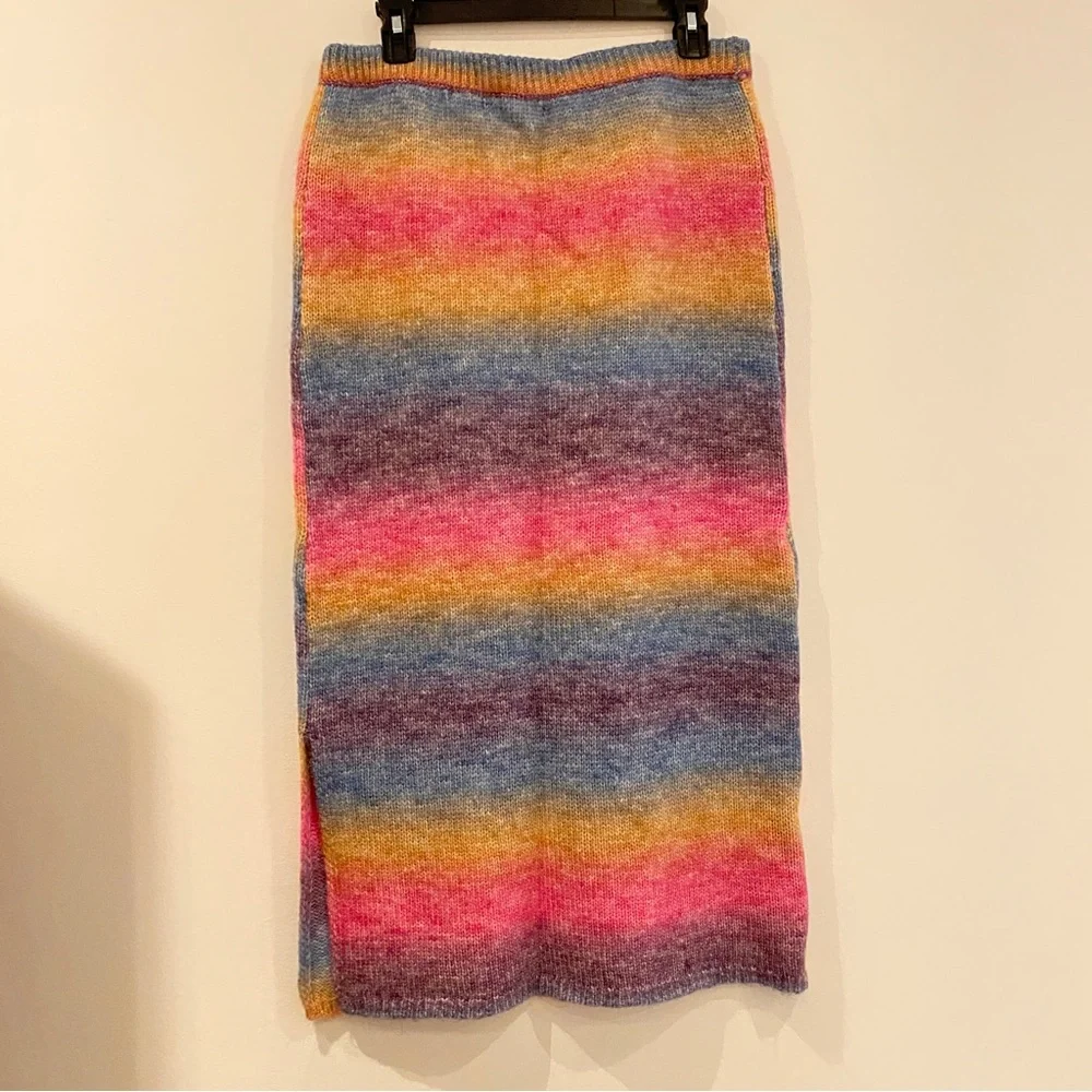 Anthropologie Sunset Sweater Midi Skirt - Picture 6 of 7